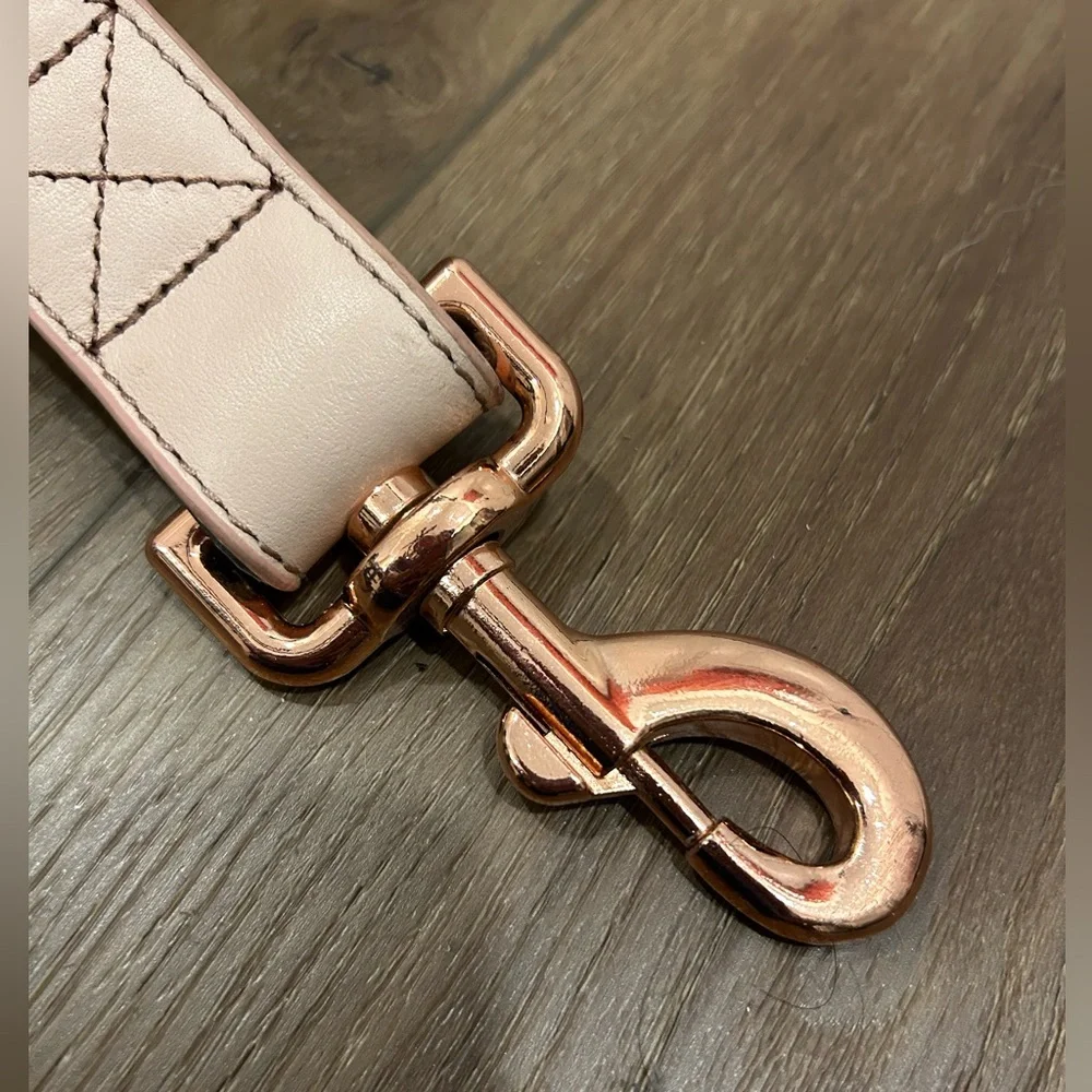 Pink XL heavy duty leather dog leash with handle 🌹 - Picture 2 of 5
